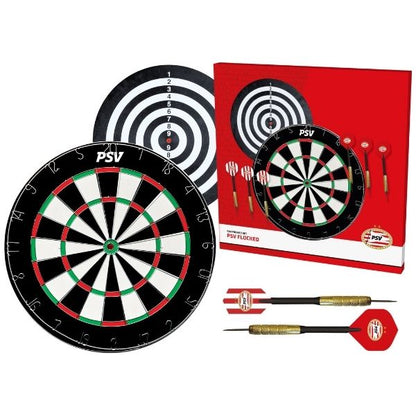 PSV Flocked Dartboard Set