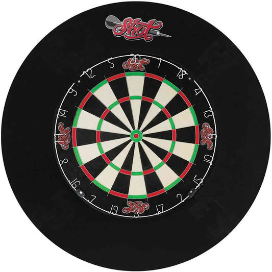 Shot 4pce Dartboard Surround Noir
