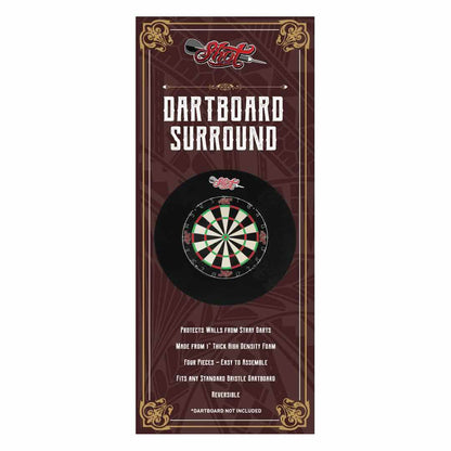 Shot 4pce Dartboard Surround Noir