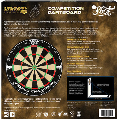 Shot Michael Smith Competition Dartboard