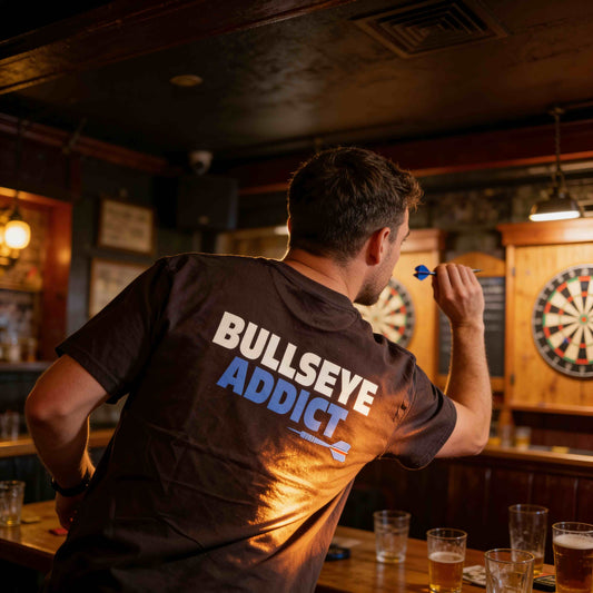T-shirt Darts180 “Bullseye Addict” Noir
