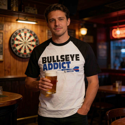 T-shirt Darts180 “Bullseye Addict” Bicolore