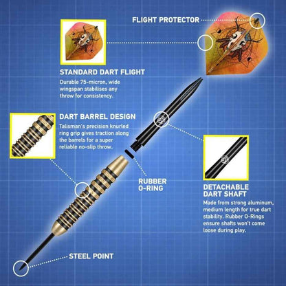 Shot Talisman Steeltip Darts 24g