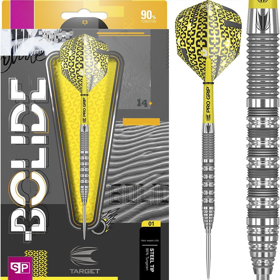Target Bolide 01 90% Swiss – Vue Ensemble Fléchettes Acier - Darts180